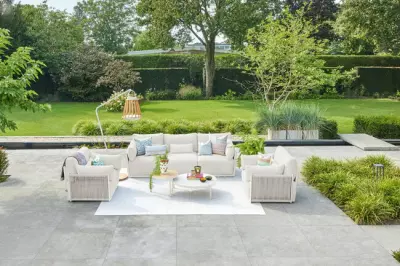 Zahradní sofa set SUNS SORRENTO creme/natural