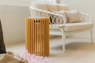 Záhradní solární LED lampa Glow/velká creme white