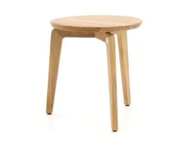 Zahradní teakový konferenční stolek TERMOLI Ø 42 x 45 cm