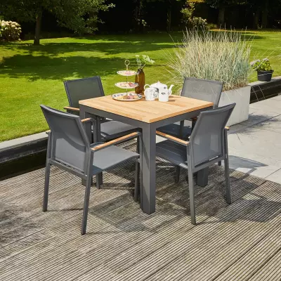 Zahradní teakový stůl Monte Vari  80x80 antracit