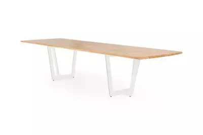 Zahradní teakový stůl PALERMO 340 x 100 -  bílá