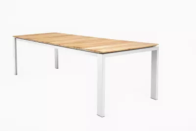 Zahradní teakový stůl Savona 280 cm - bílý